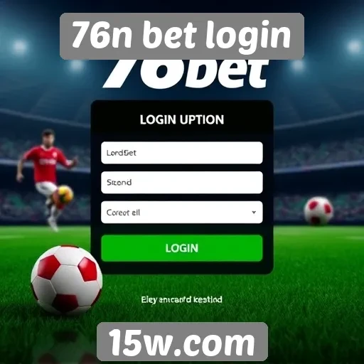 Interface do usuário no 76n bet login